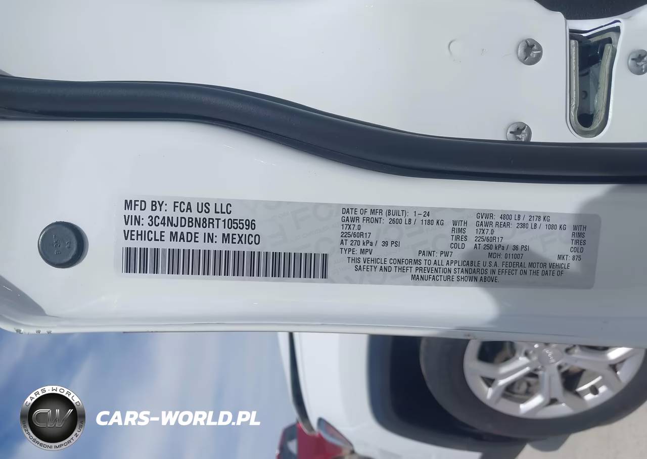 2024 Jeep Compass Latitude 4X4 VIN:3C4NJDBN8RT105596 - 9