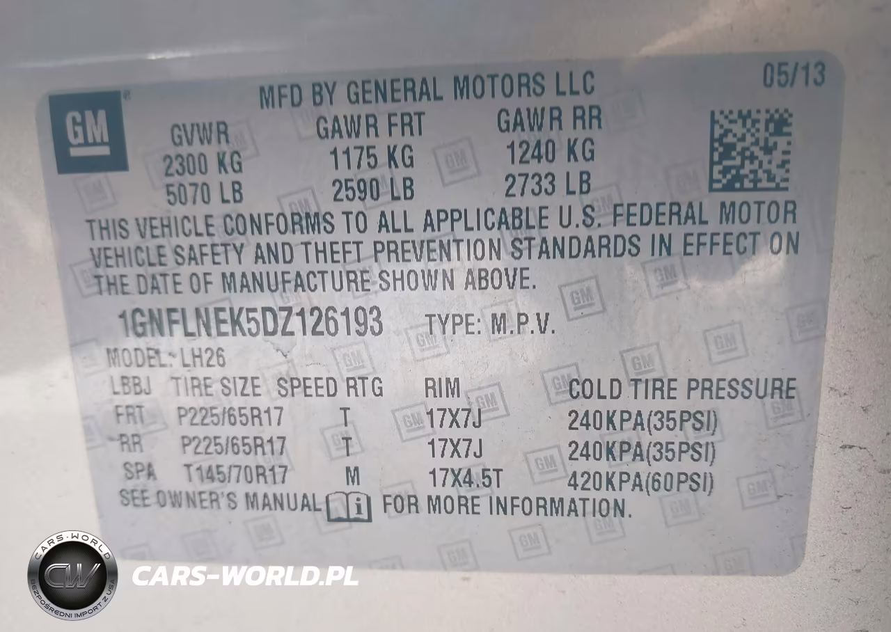 2013 Chevrolet Equinox 2Lt VIN:1GNFLNEK5DZ126193 - 9