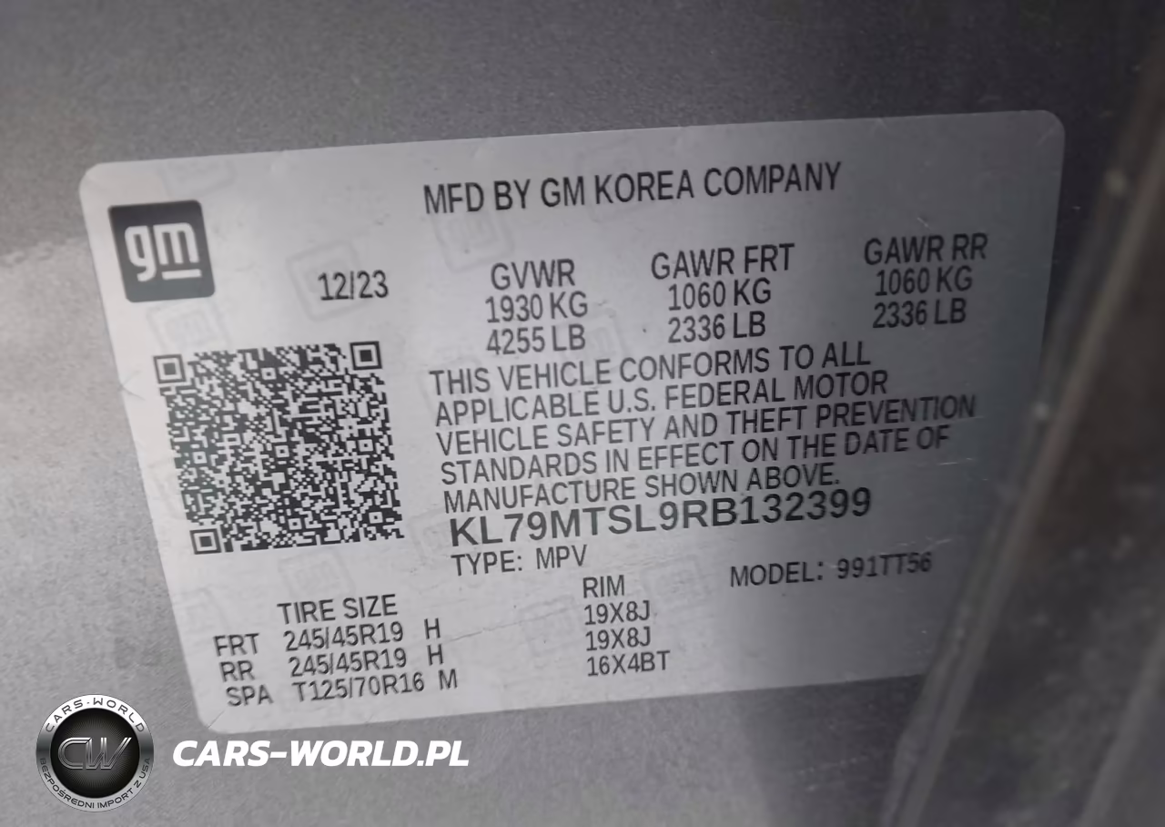 2024 Chevrolet Trailblazer Fwd Rs VIN:KL79MTSL9RB132399 - 9