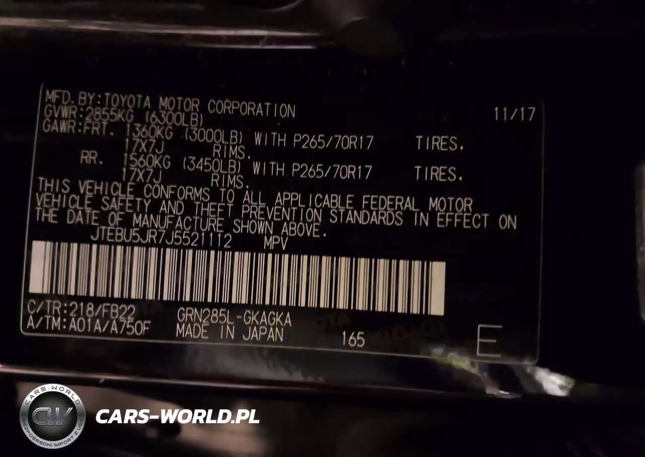 2018 Toyota 4Runner Sr5 VIN:JTEBU5JR7J5521112 - 9