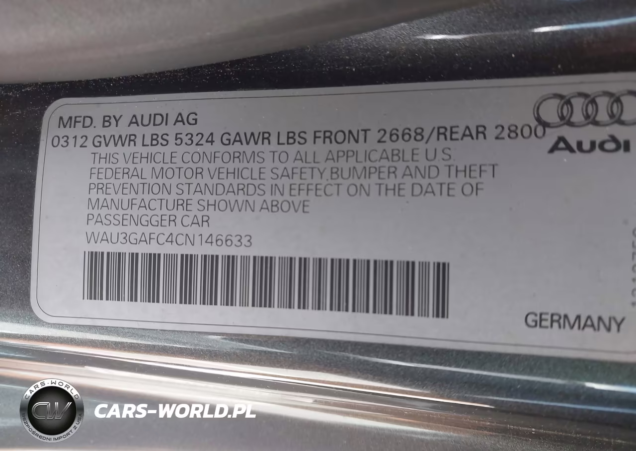 2012 Audi A7 Premium VIN:WAU3GAFC4CN146633 - 9