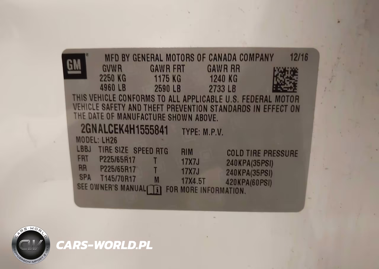 2017 Chevrolet Equinox Lt VIN:2GNALCEK4H1555841 - 9