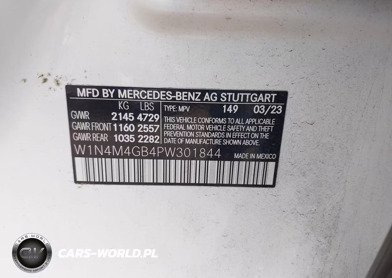 2023 Mercedes-Benz Glb 250 VIN:W1N4M4GB4PW301844 - 9