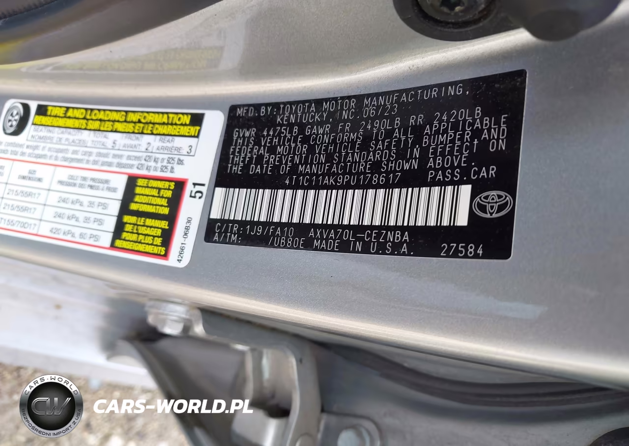 2023 Toyota Camry Le VIN:4T1C11AK9PU178617 - 9