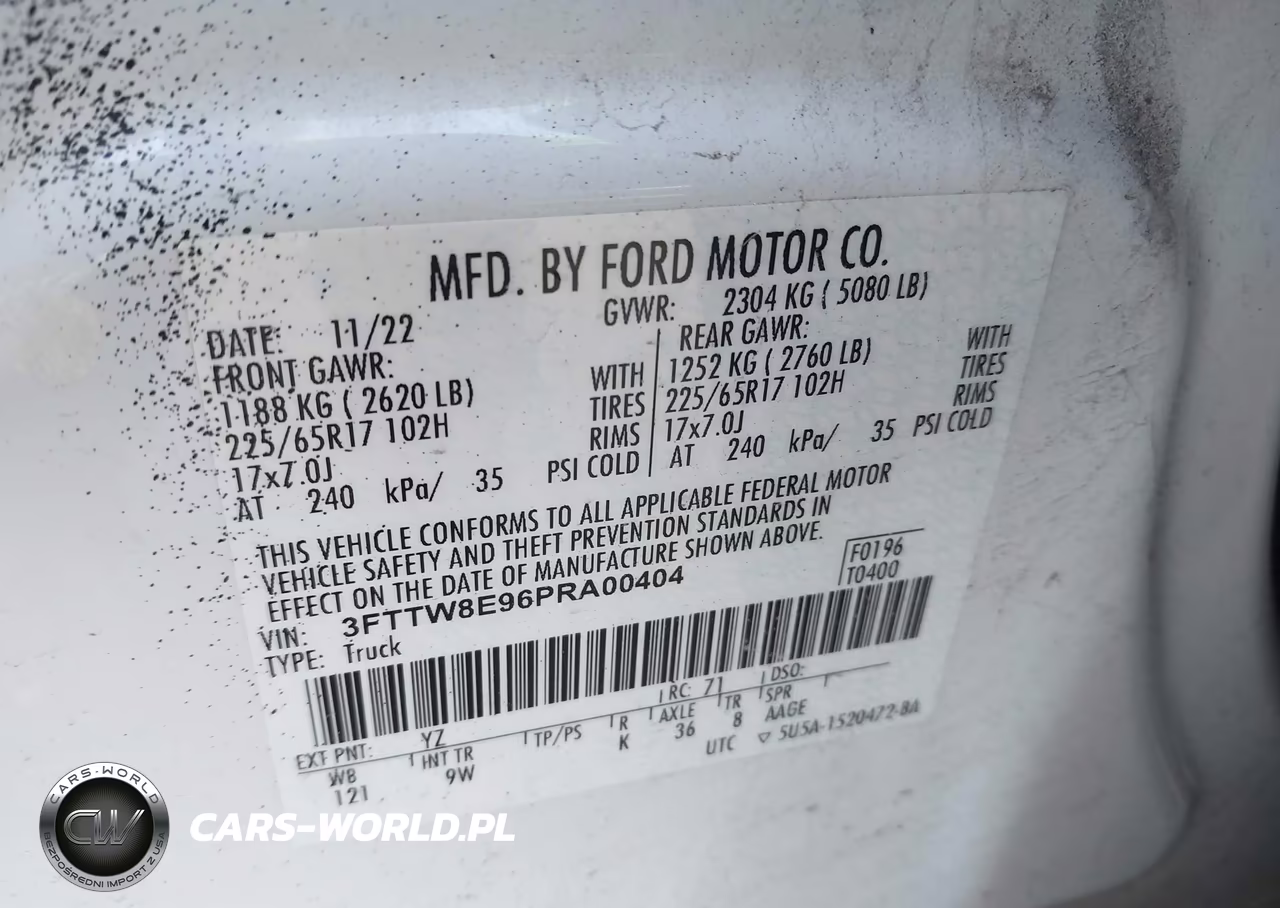 2023 Ford Maverick Xl VIN:3FTTW8E96PRA00404 - 9