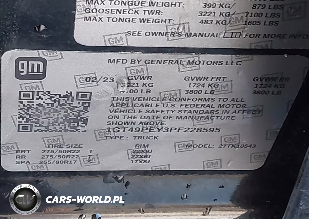 2023 GMC Sierra 2500Hd 4Wd Standard Bed At4 VIN:1GT49PEYXPF116568 - 8