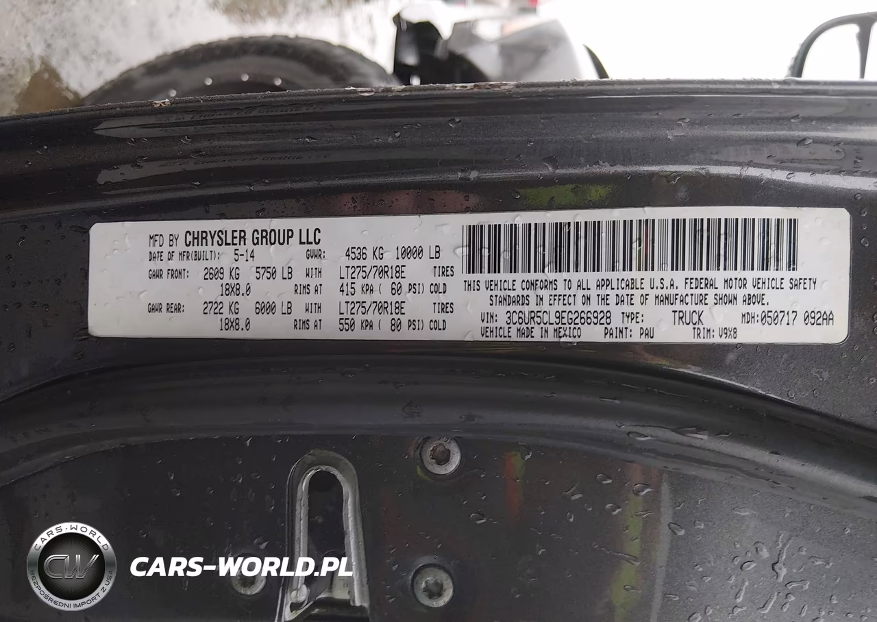 2014 Ram 2500 Tradesman VIN:3C6UR5CL9EG266928 - 9