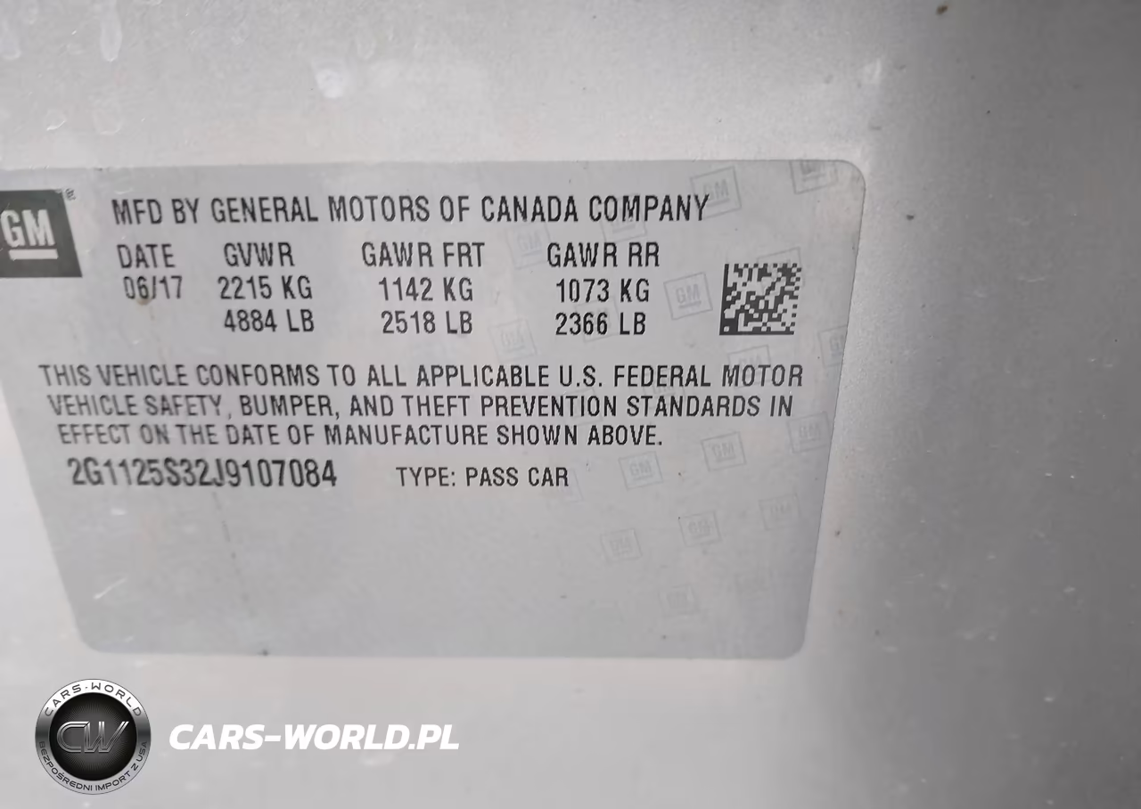 2018 Chevrolet Impala 2Lz VIN:2G1125S32J9107084 - 9