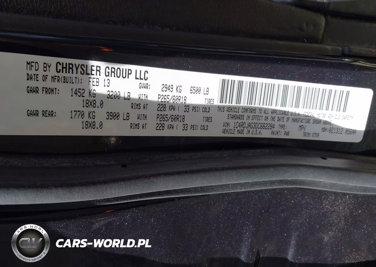 2013 Dodge Durango Sxt VIN:1C4RDJAG3DC662284 - 9