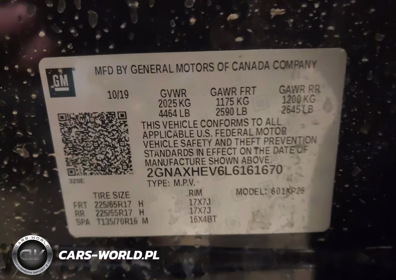 2020 Chevrolet Equinox Fwd Ls VIN:2GNAXHEV6L6161670 - 9