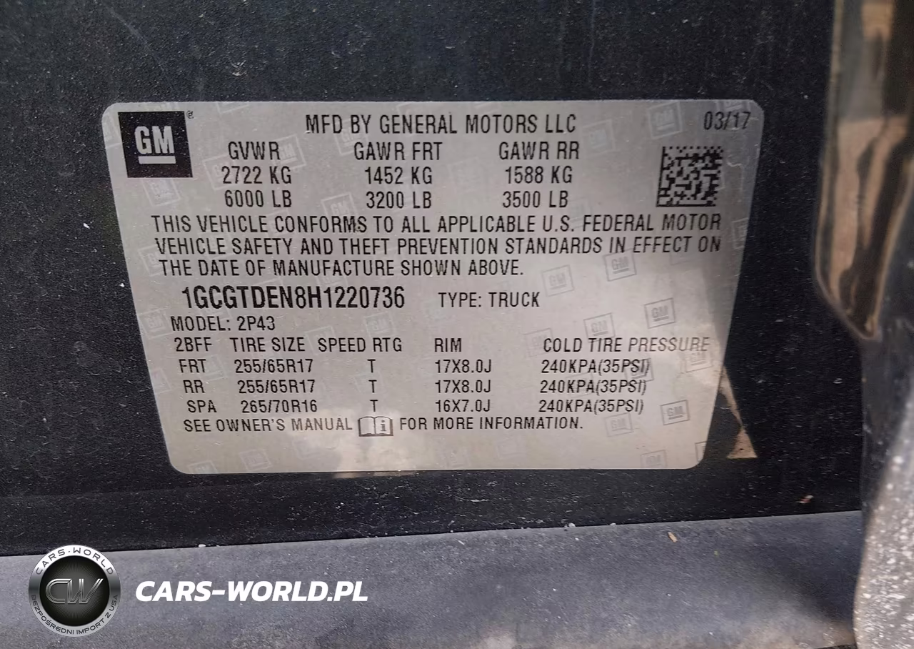 2017 Chevrolet Colorado Z71 VIN:1GCGTDEN8H1220736 - 9