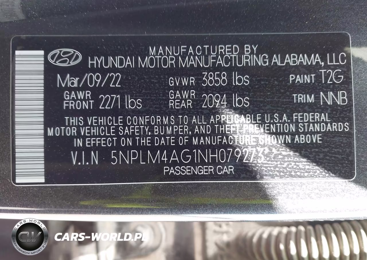 2022 Hyundai Elantra Sel VIN:5NPLM4AG1NH079273 - 9