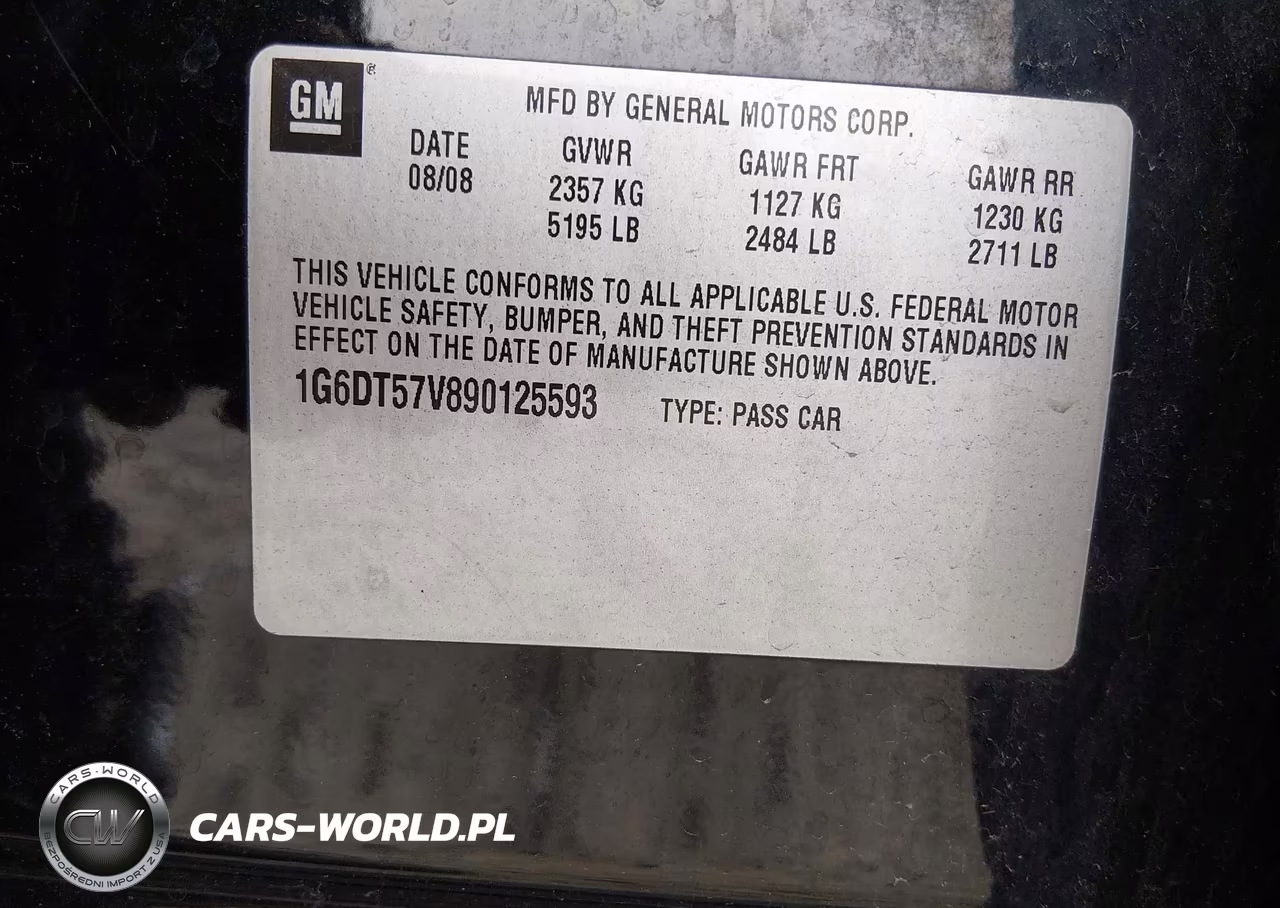2009 Cadillac Cts Standard VIN:1G6DT57V890125593 - 9