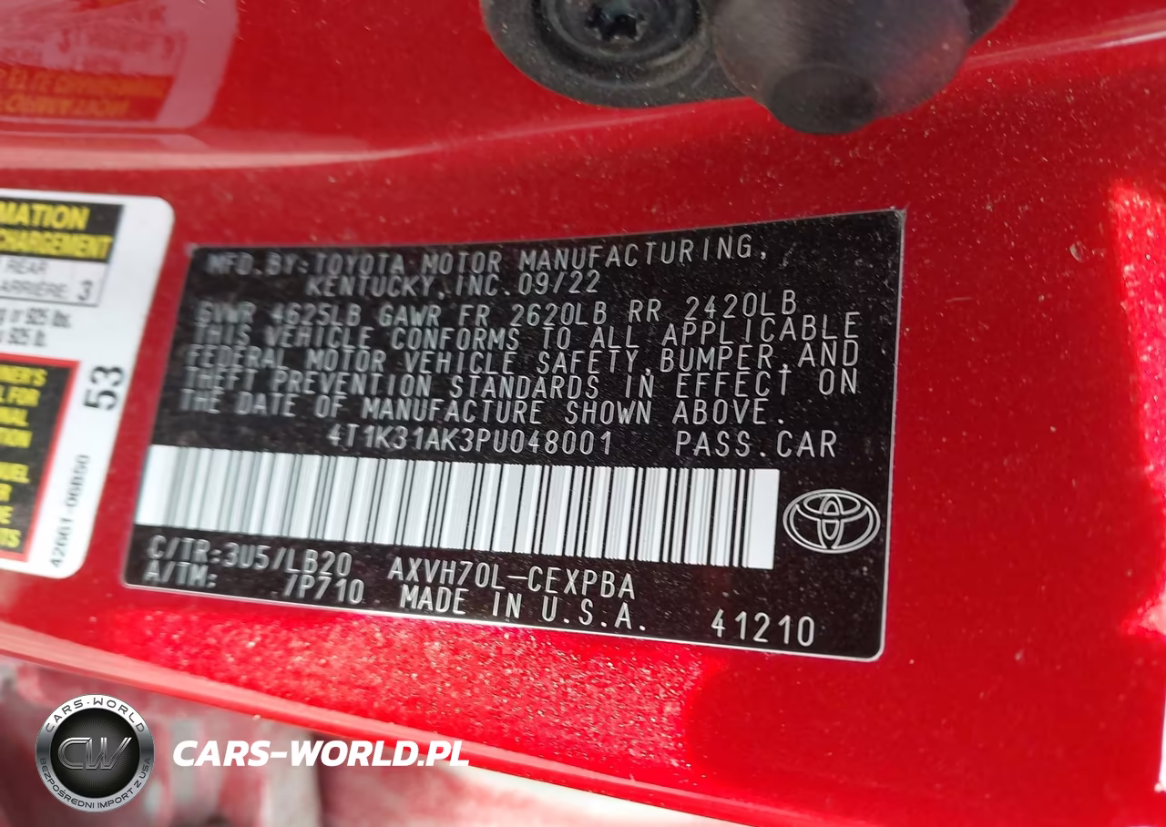 2023 Toyota Camry Xse Hybrid VIN:4T1K31AK3PU048001 - 9