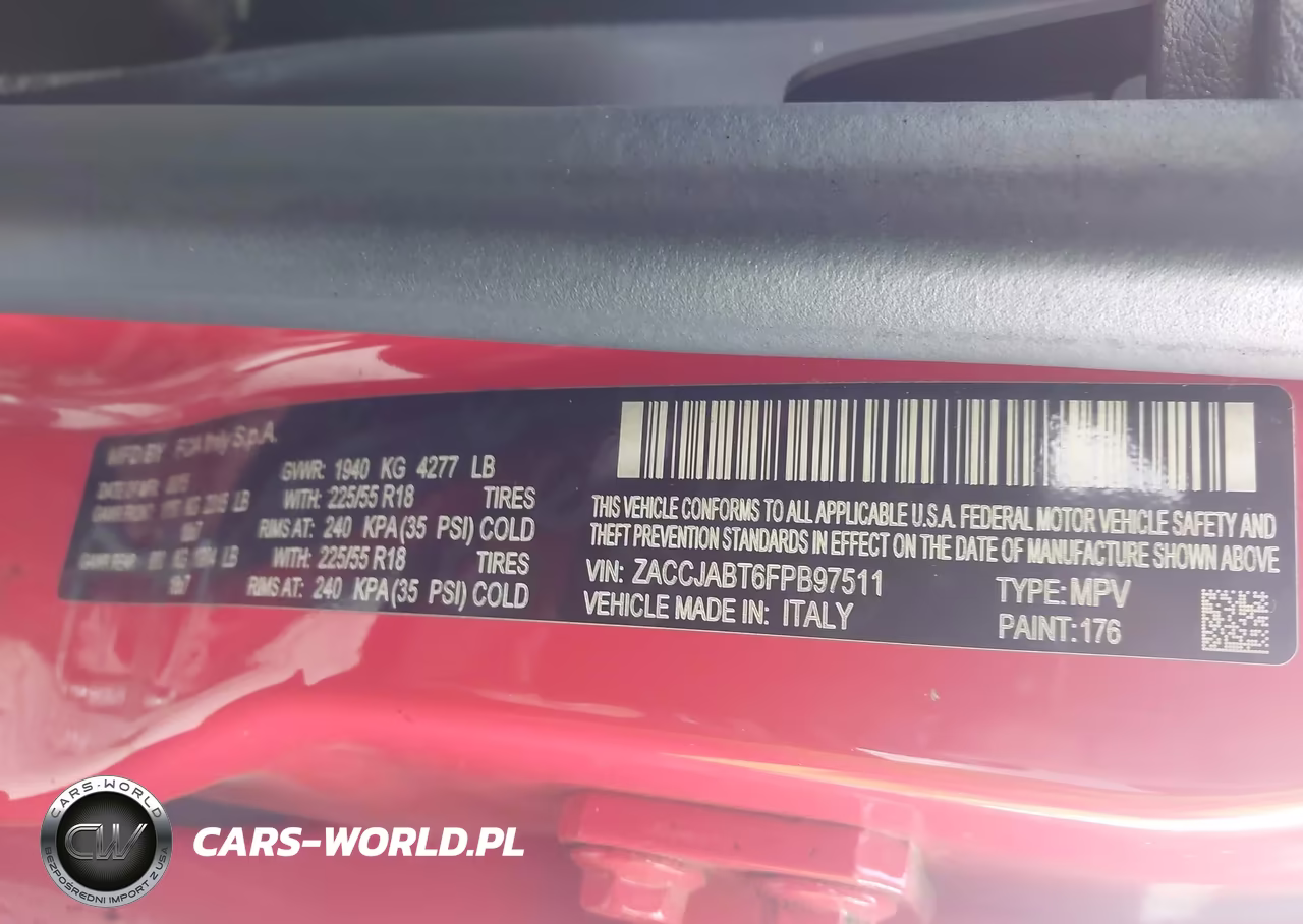 2015 Jeep Renegade Latitude VIN:ZACCJABT6FPB97511 - 9