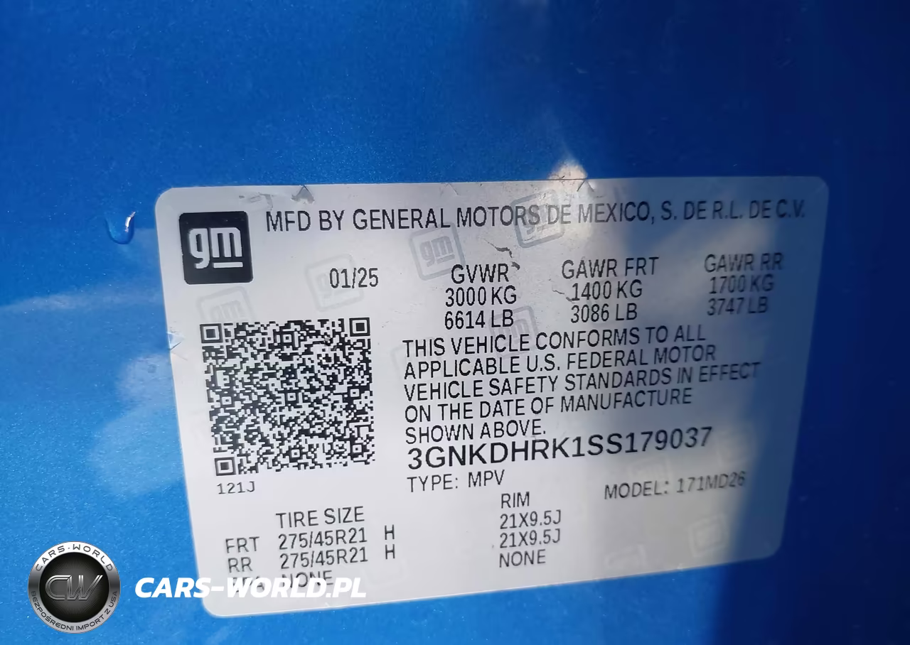 2025 Chevrolet Blazer Ev Rs Rwd VIN:3GNKDHRK1SS179037 - 9