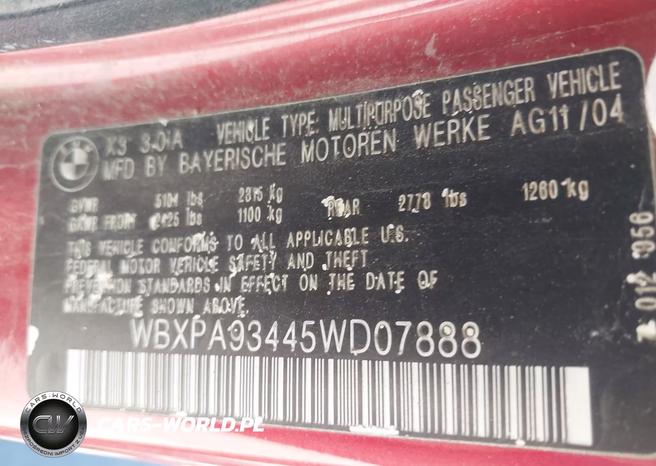 2005 BMW X3 3.0I VIN:WBXPA93445WD07888 - 9