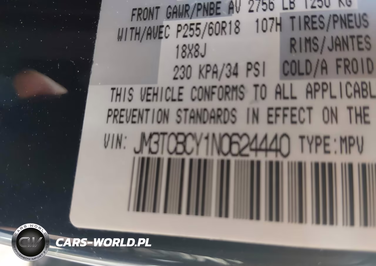 2022 Mazda Cx-9 Touring VIN:JM3TCBCY1N0624440 - 9