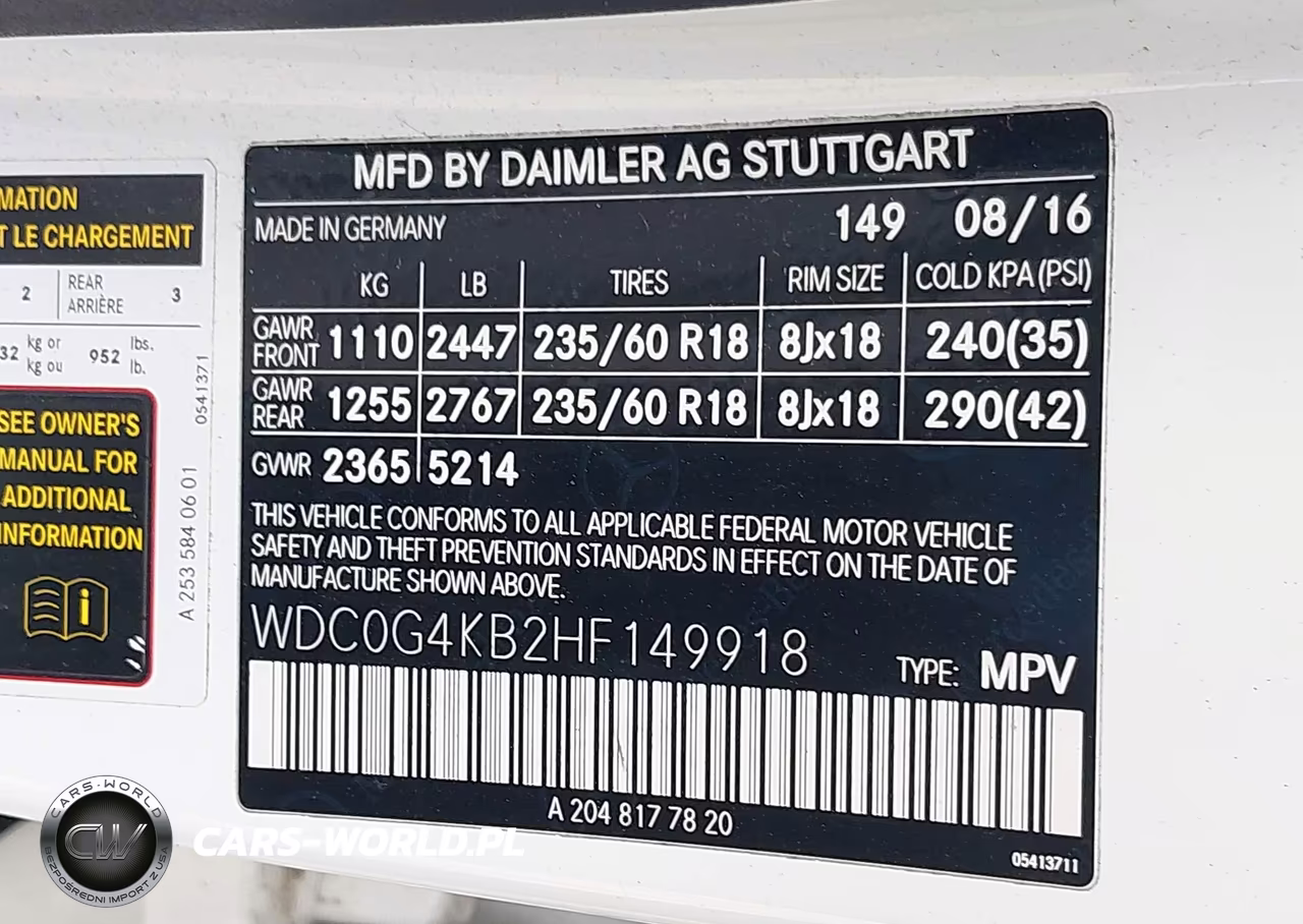 2017 Mercedes-Benz Glc 300 4Matic VIN:WDC0G4KB2HF149918 - 9