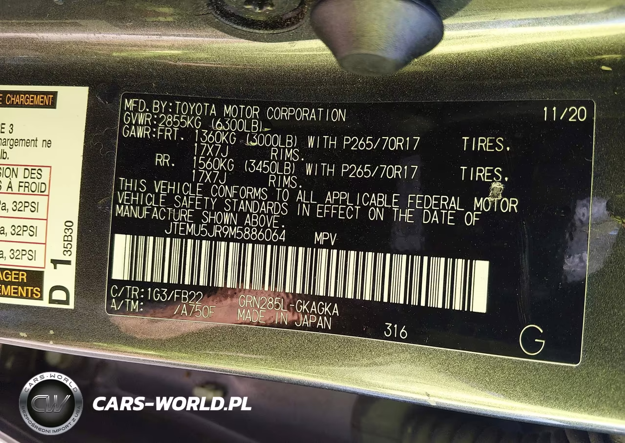 2021 Toyota 4Runner Sr5 VIN:JTEMU5JR9M5886064 - 9