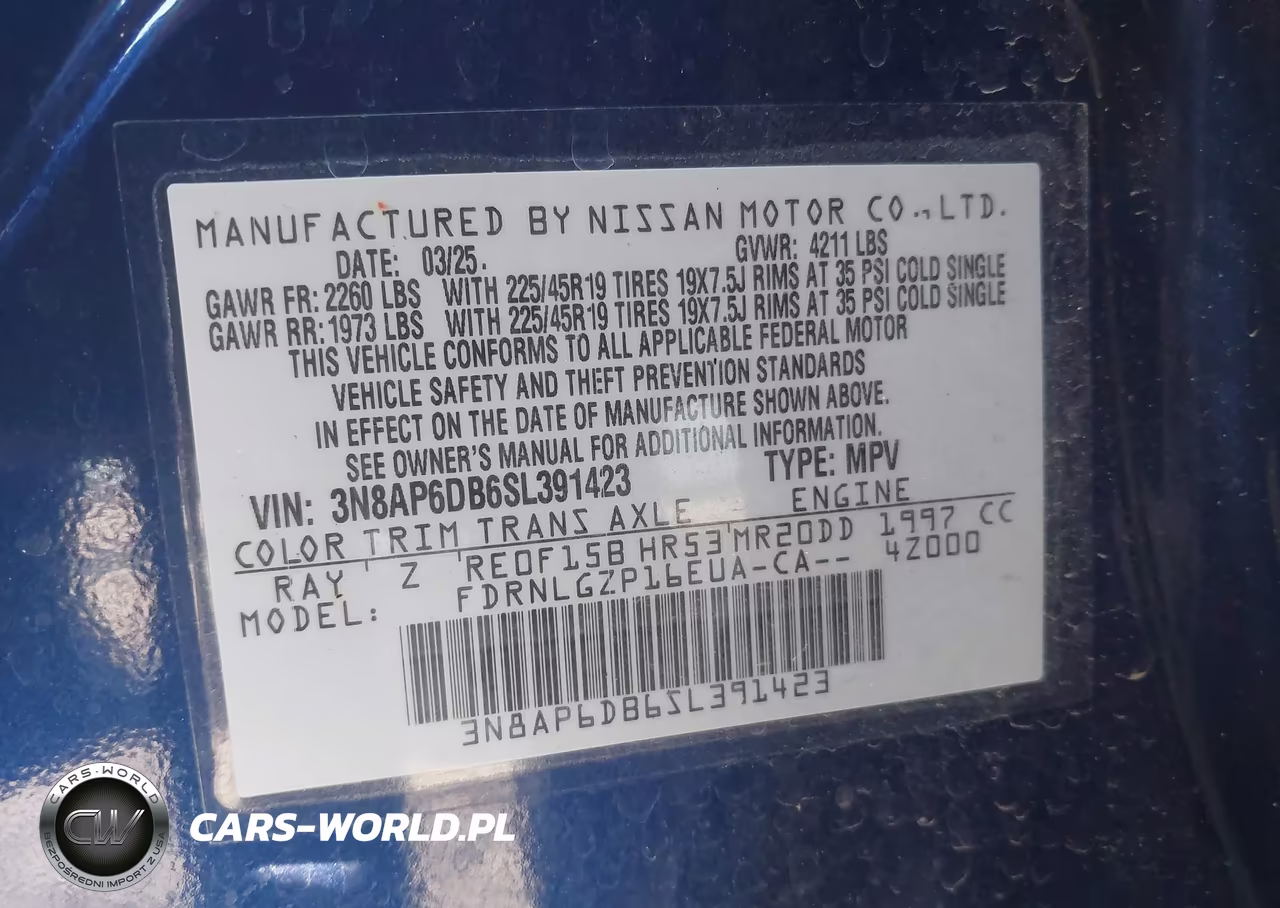 2025 Nissan Kicks Sr Intelligent Awd VIN:3N8AP6DB6SL391423 - 9