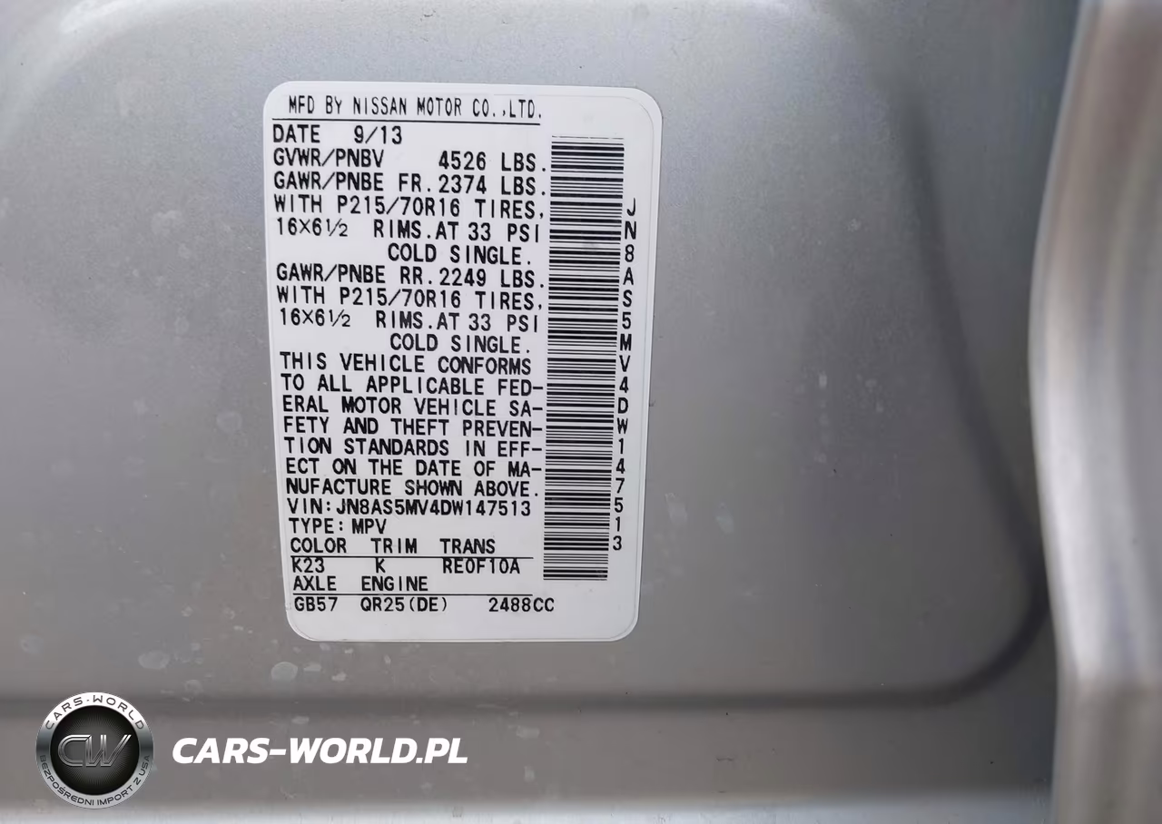 2013 Nissan Rogue S VIN:JN8AS5MV4DW147513 - 9