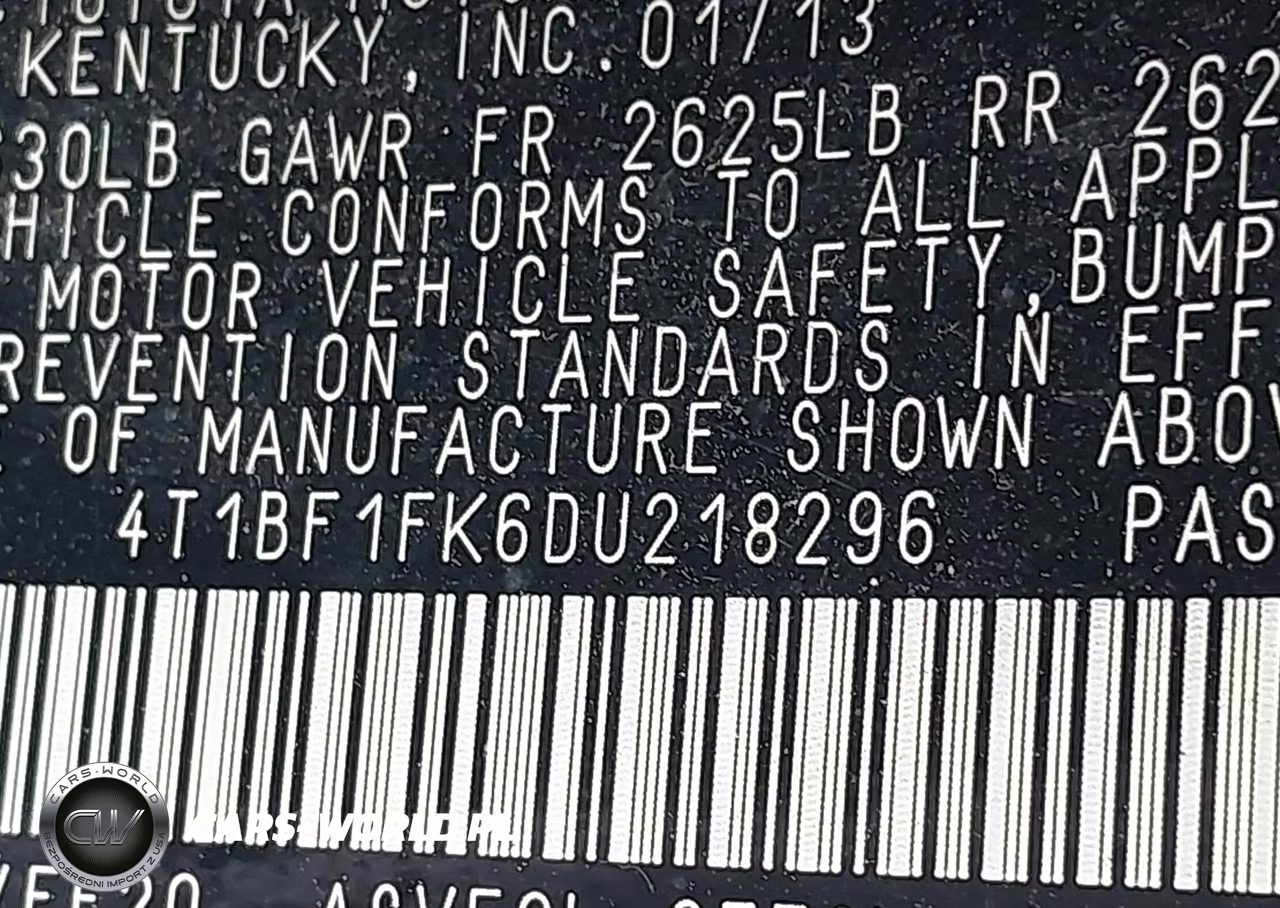 2013 Toyota Camry Se VIN:4T1BF1FK6DU218296 - 9