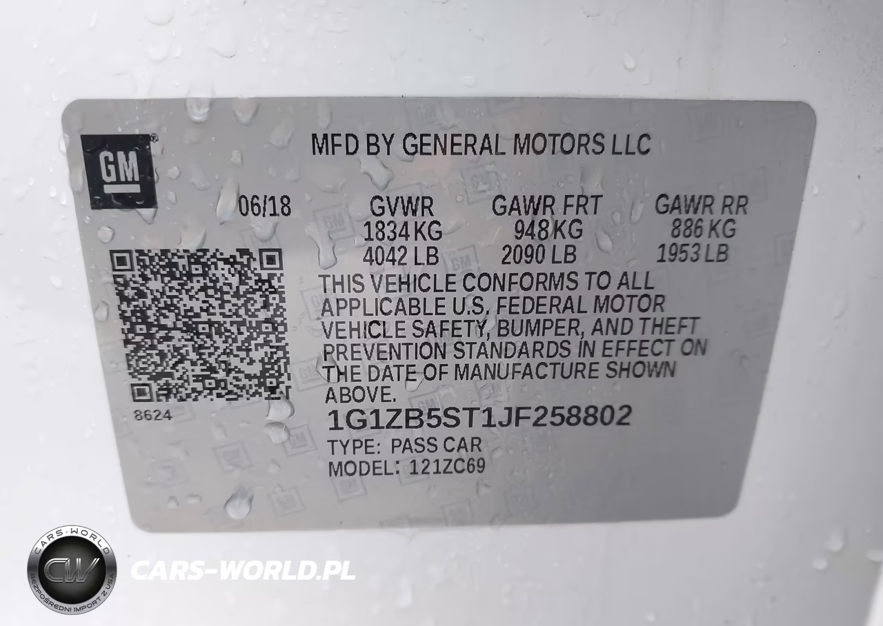 2018 Chevrolet Malibu 1Ls VIN:1G1ZB5ST1JF258802 - 9