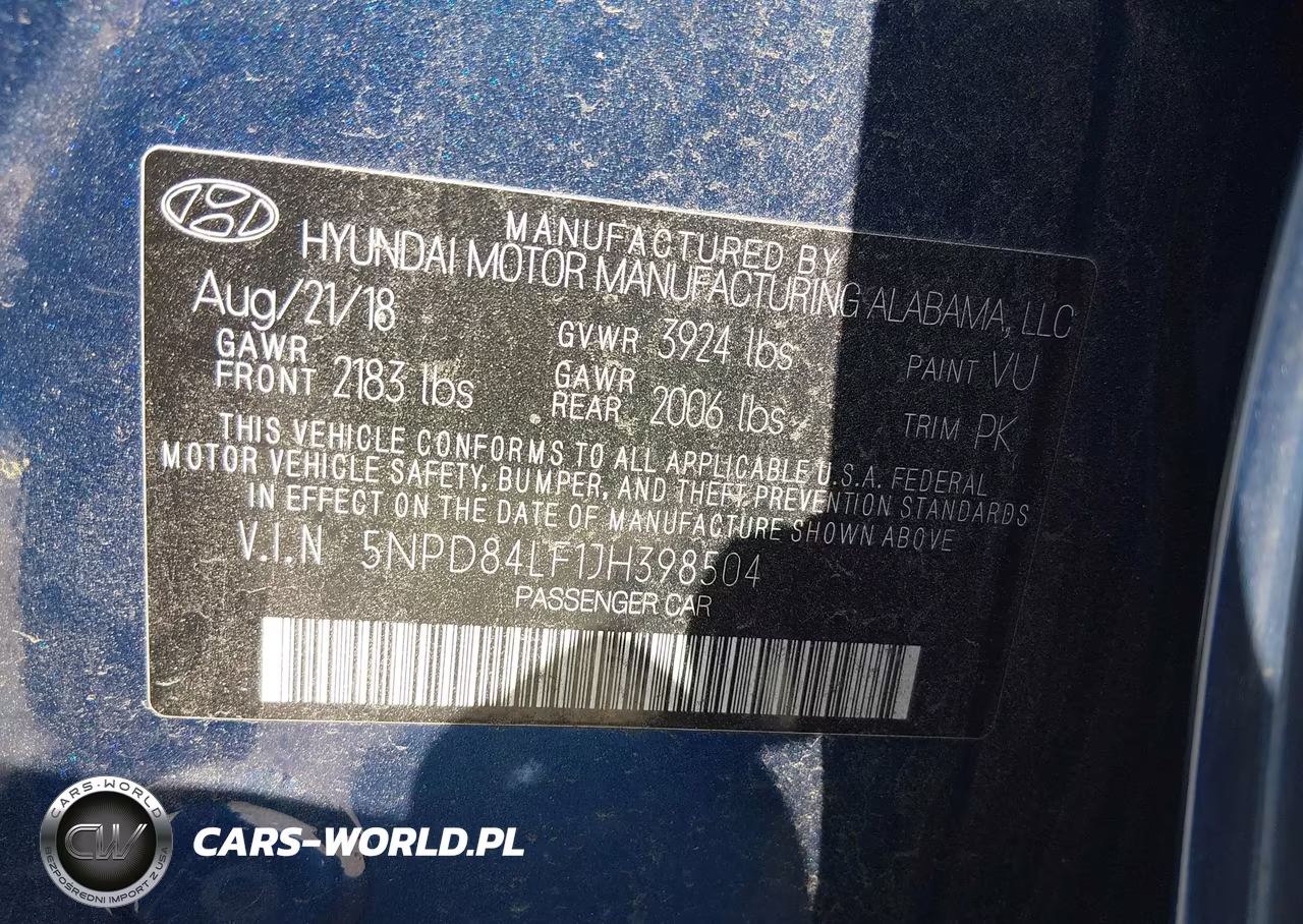 2018 Hyundai Elantra Sel VIN:5NPD84LF1JH398504 - 9