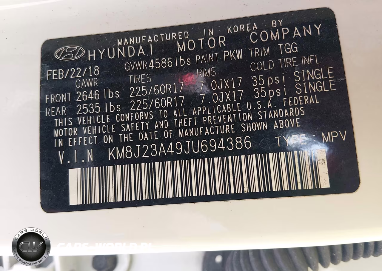 2018 Hyundai Tucson Se VIN:KM8J23A49JU694386 - 9