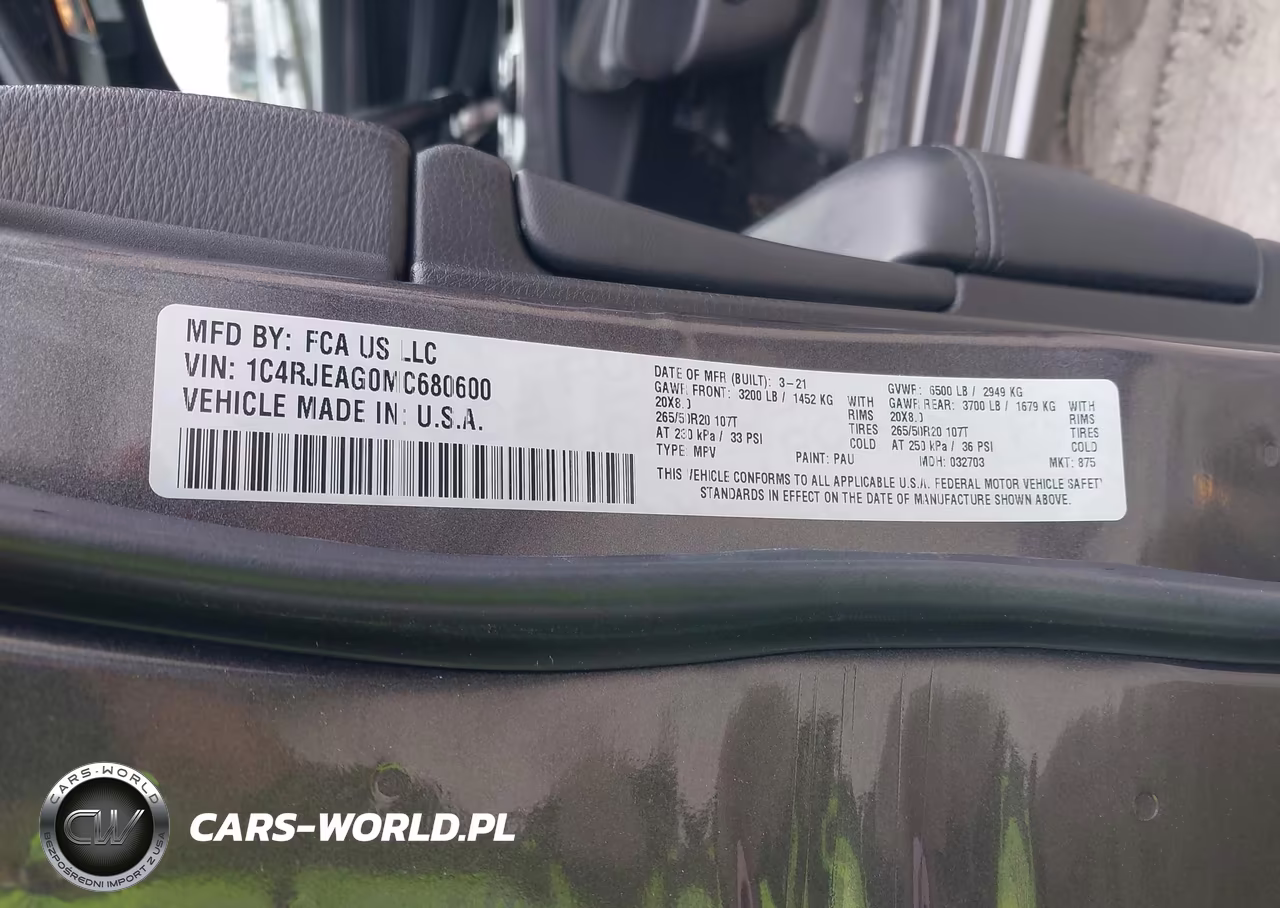 2021 Jeep Grand Cherokee Laredo X 4X2 VIN:1C4RJEAG0MC680600 - 9