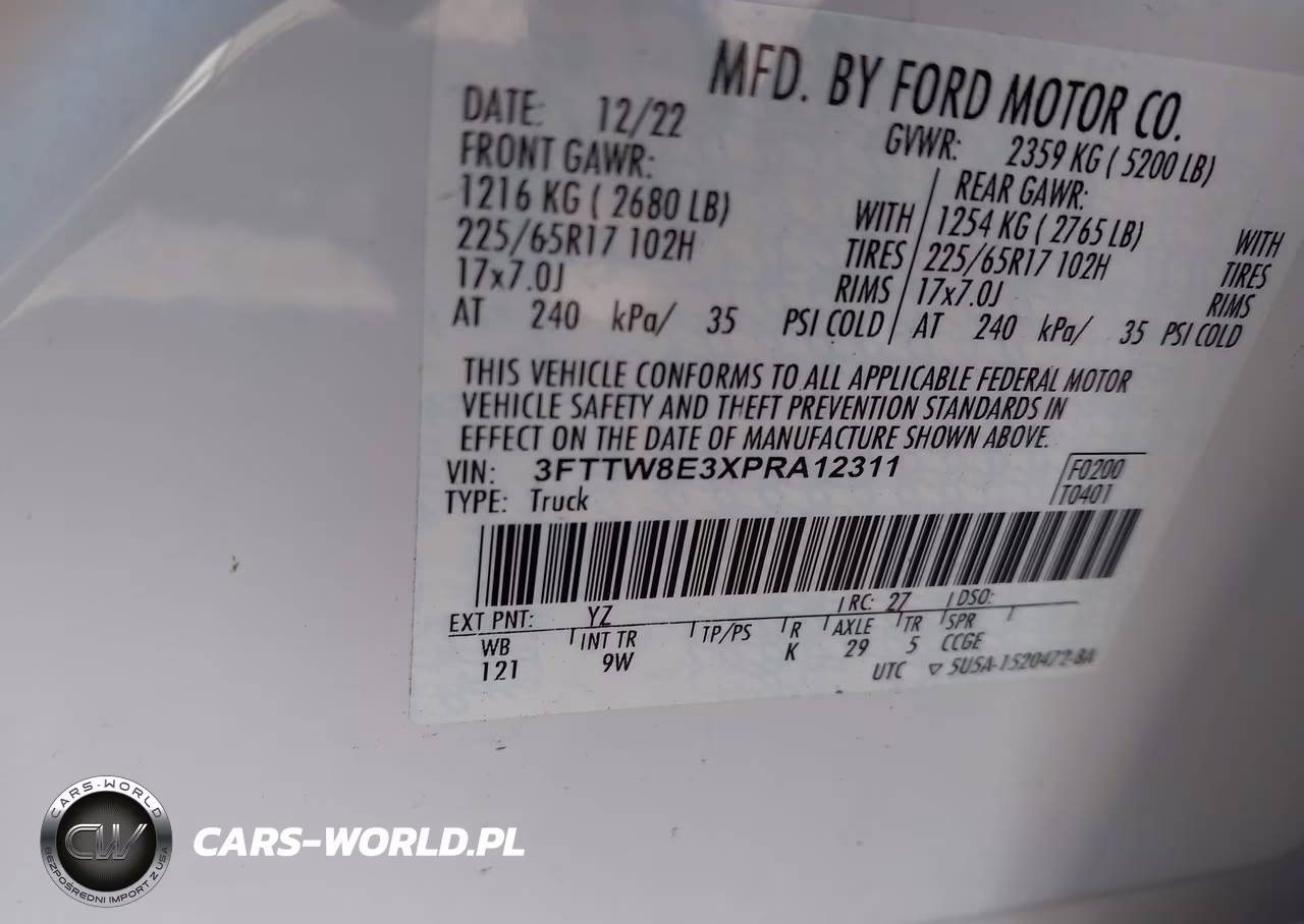 2023 Ford Maverick Xl VIN:3FTTW8E3XPRA12311 - 9