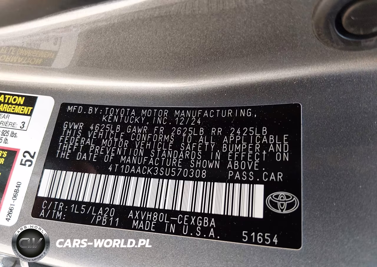 2025 Toyota Camry Xle VIN:4T1DAACK3SU570308 - 9