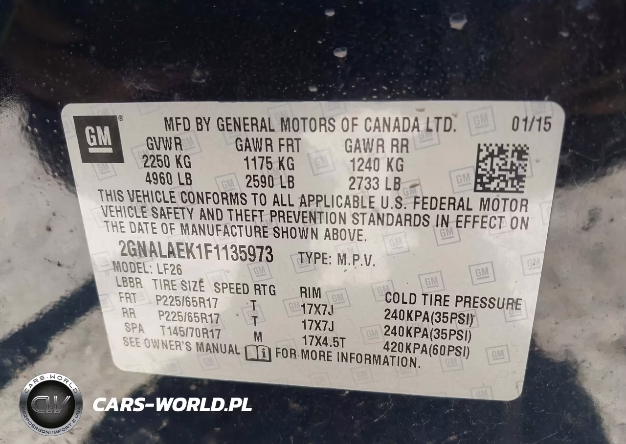 2015 Chevrolet Equinox Ls VIN:2GNALAEK1F1135973 - 9