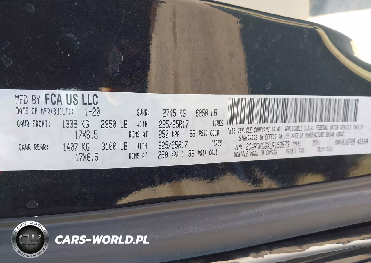 2020 Dodge Grand Caravan Sxt VIN:2C4RDGCGXLR153573 - 9