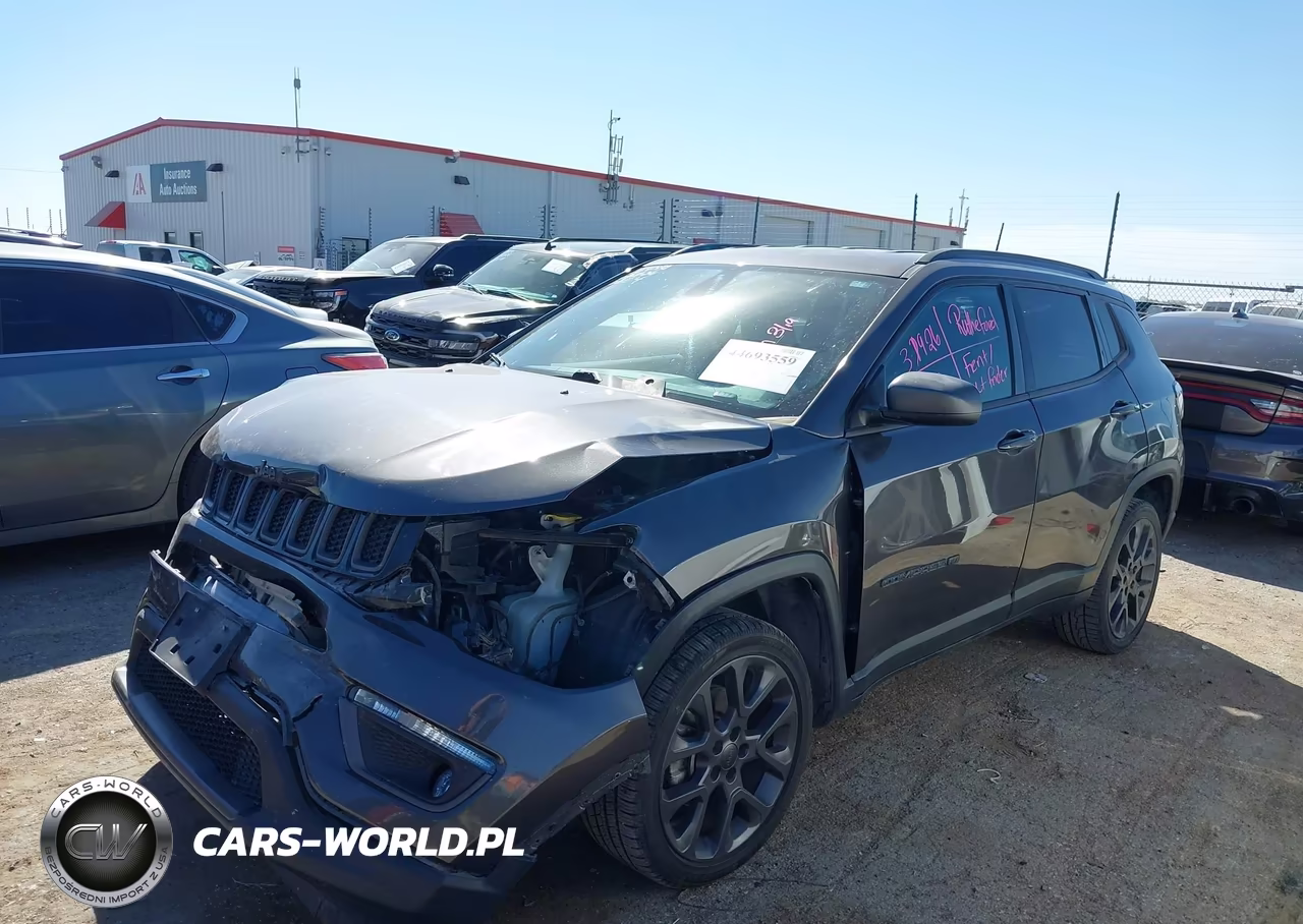 2021 Jeep Compass 80Th Anniversary 4X4 VIN:3C4NJDEB7MT537834 - 2