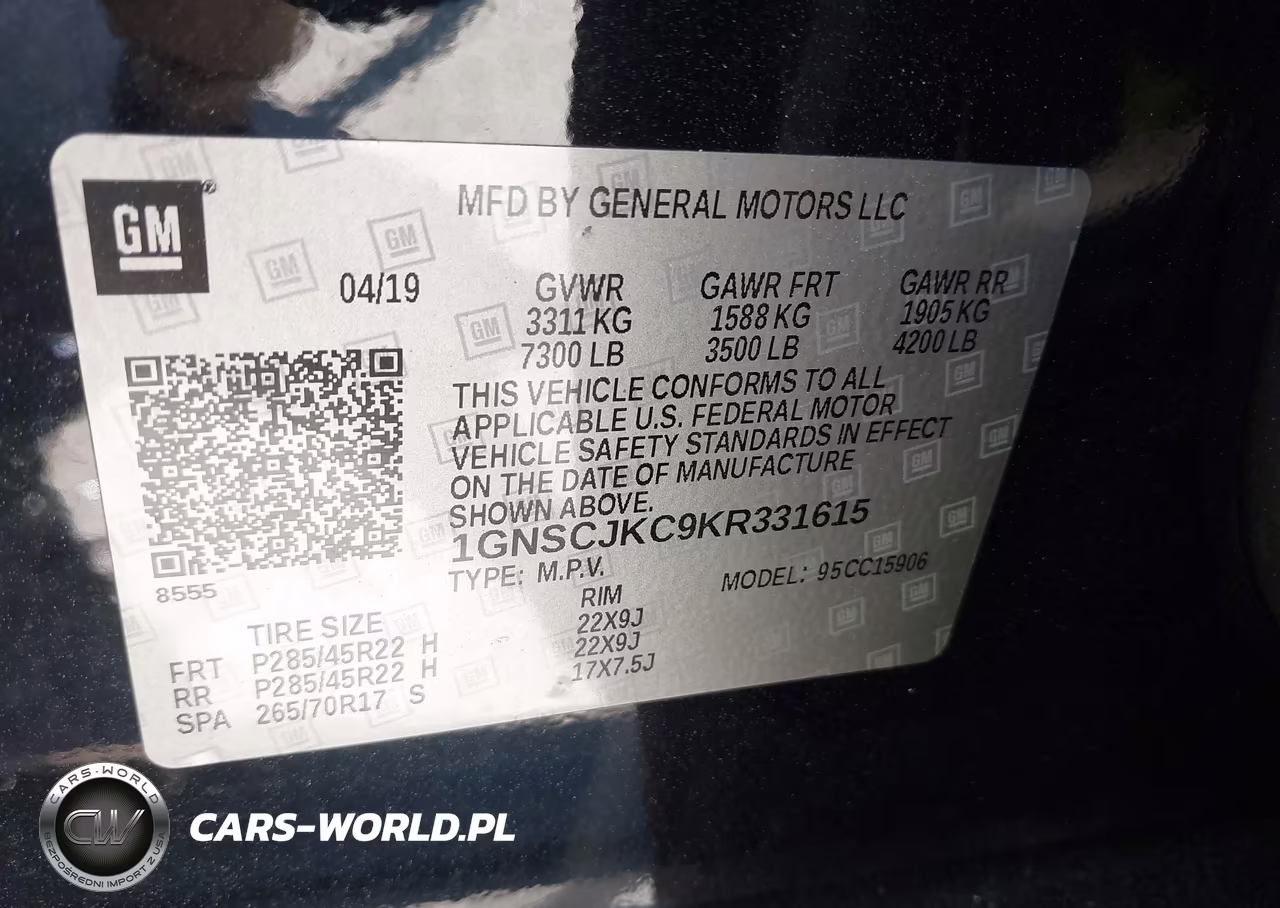 2019 Chevrolet Suburban Premier VIN:1GNSCJKC9KR331615 - 9