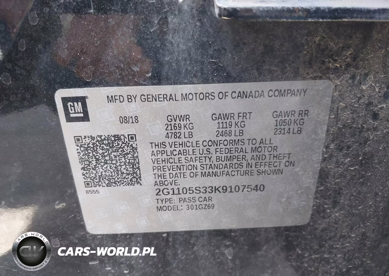 2019 Chevrolet Impala Premier VIN:2G1105S33K9107540 - 9