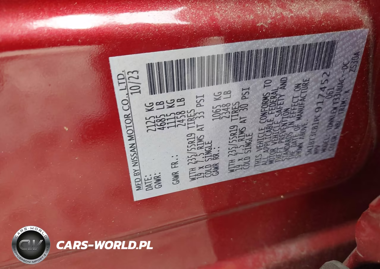2023 Nissan Rogue Sl Intelligent Awd VIN:5N1BT3CB1PC917452 - 9