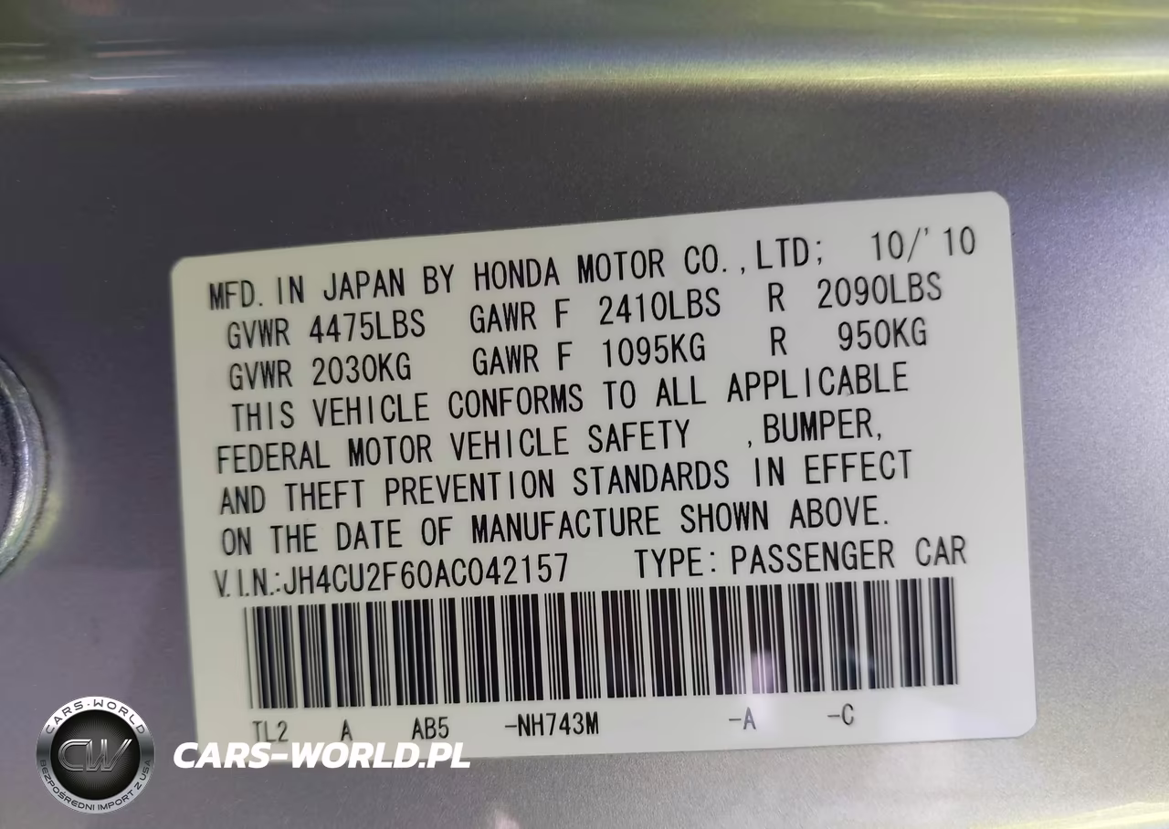 2010 Acura Tsx 2.4 VIN:JH4CU2F60AC042157 - 9