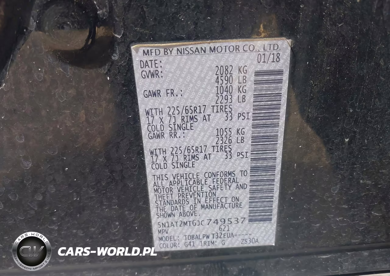 2018 Nissan Rogue S VIN:5N1AT2MT6JC749537 - 9