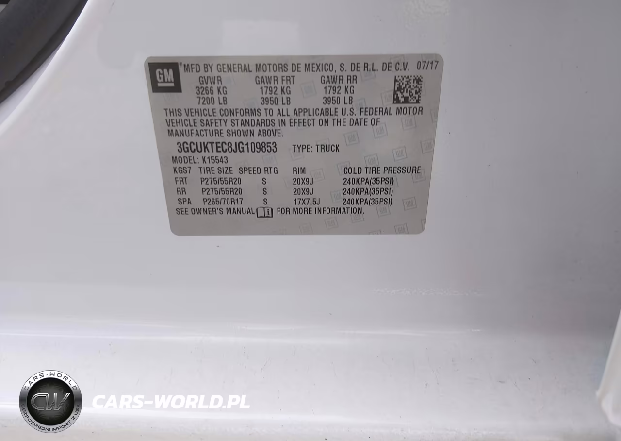 2018 Chevrolet Silverado 1500 High Country VIN:3GCUKTEC8JG109853 - 9