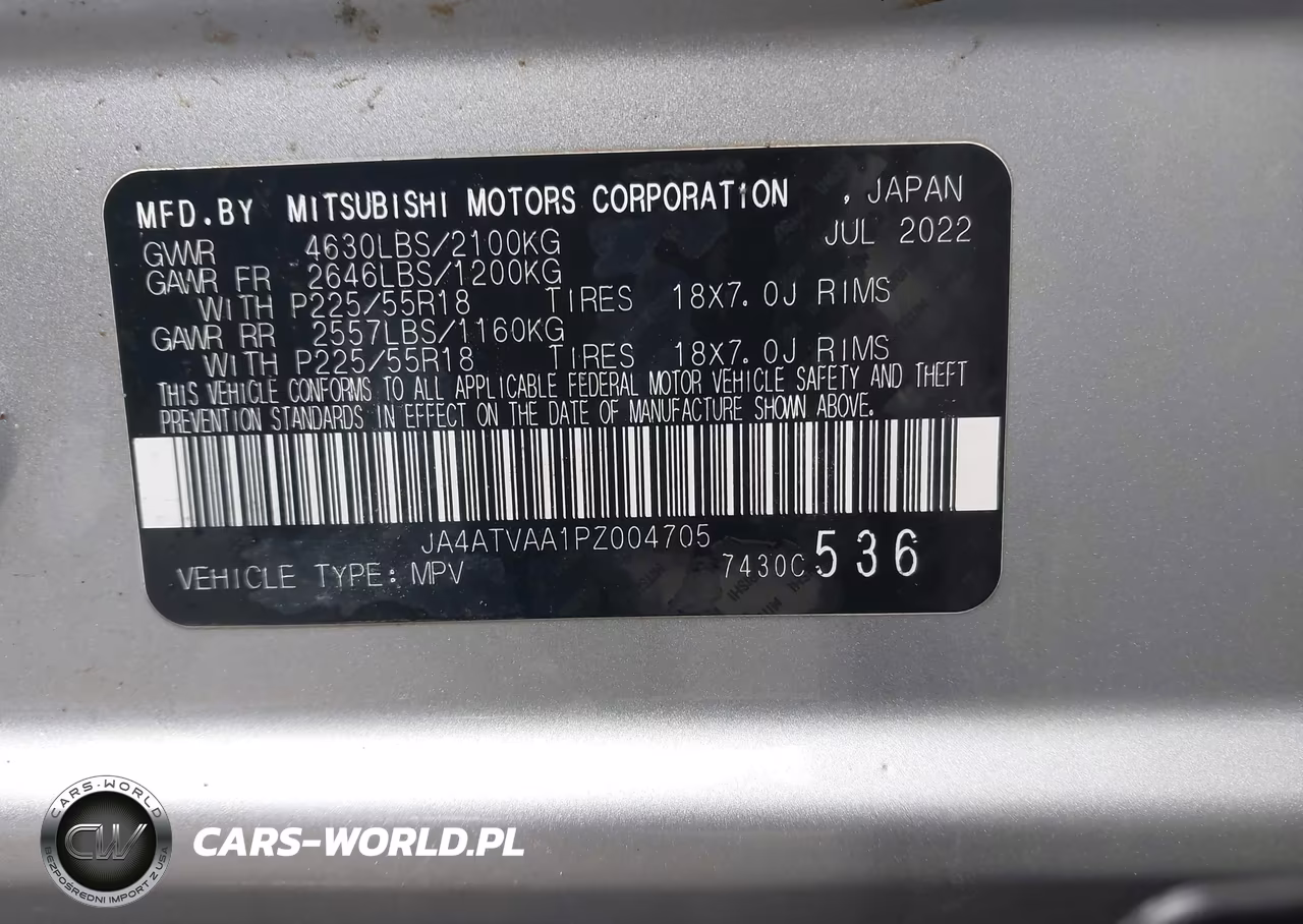 2023 Mitsubishi Eclipse Cross Le S-Awc-Ralliart S-Awc VIN:JA4ATVAA1PZ004705 - 9