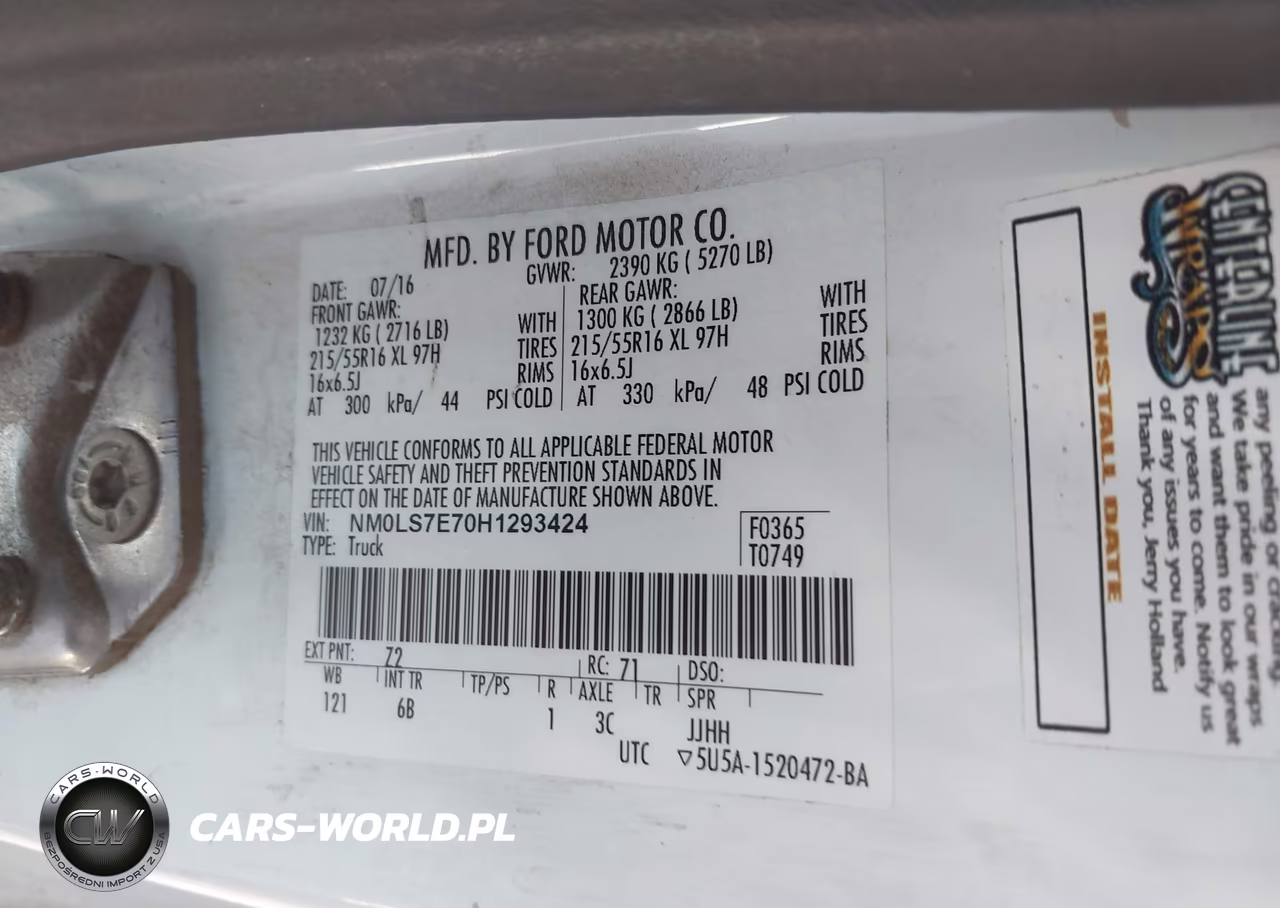 2017 Ford Transit Connect Xl VIN:NM0LS7E70H1293424 - 9
