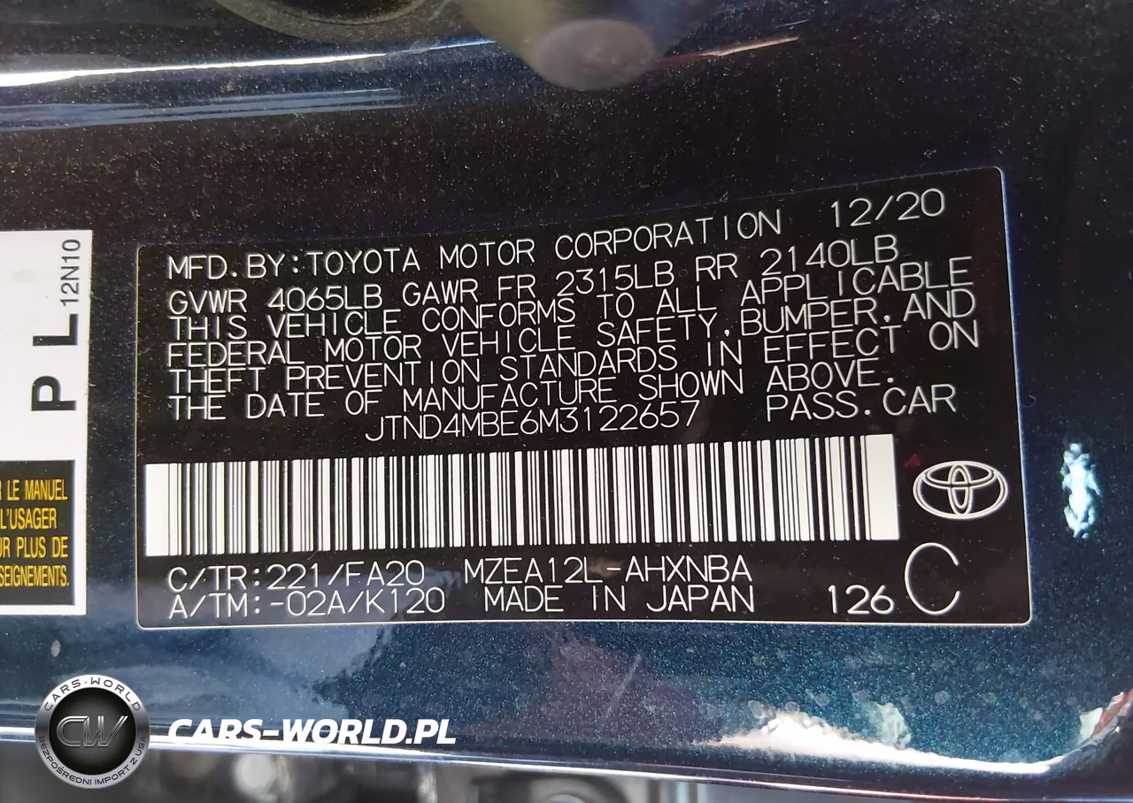 2021 Toyota Corolla Se-Xse-Night Shade VIN:JTND4MBE6M3122657 - 9