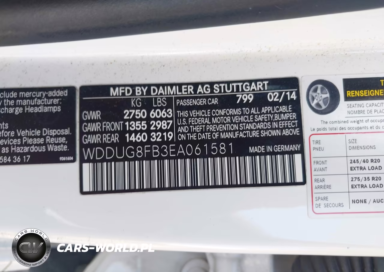 2014 Mercedes-Benz S 550 4Matic VIN:WDDUG8FB3EA061581 - 9