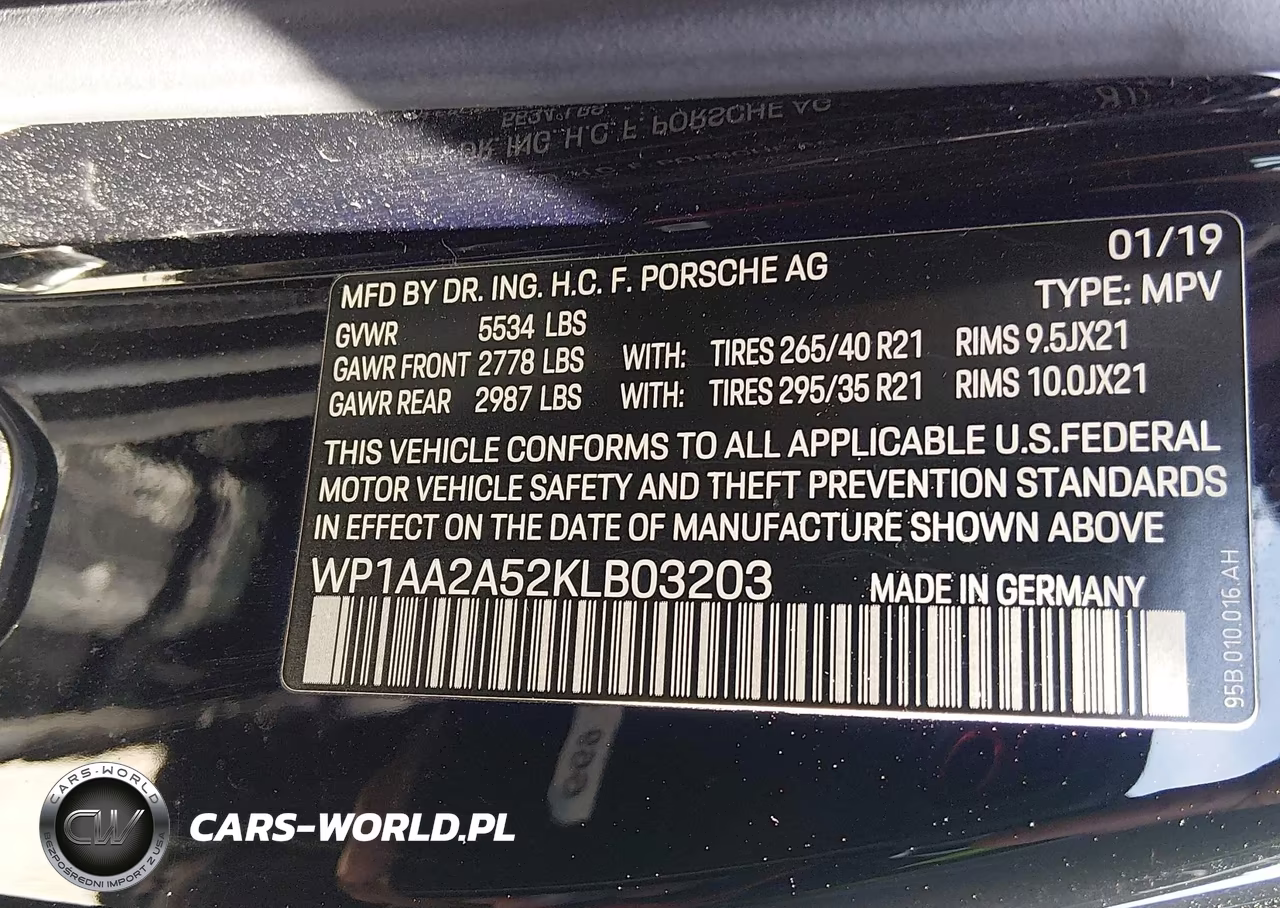2019 Porsche Macan VIN:WP1AA2A52KLB03203 - 9