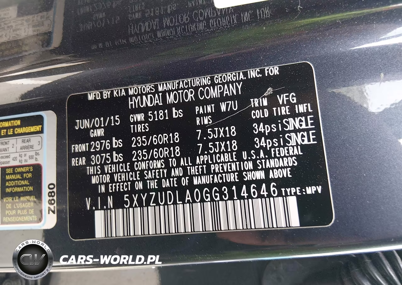 2016 Hyundai Santa Fe Sport 2.0L Turbo VIN:5XYZUDLA0GG314646 - 9