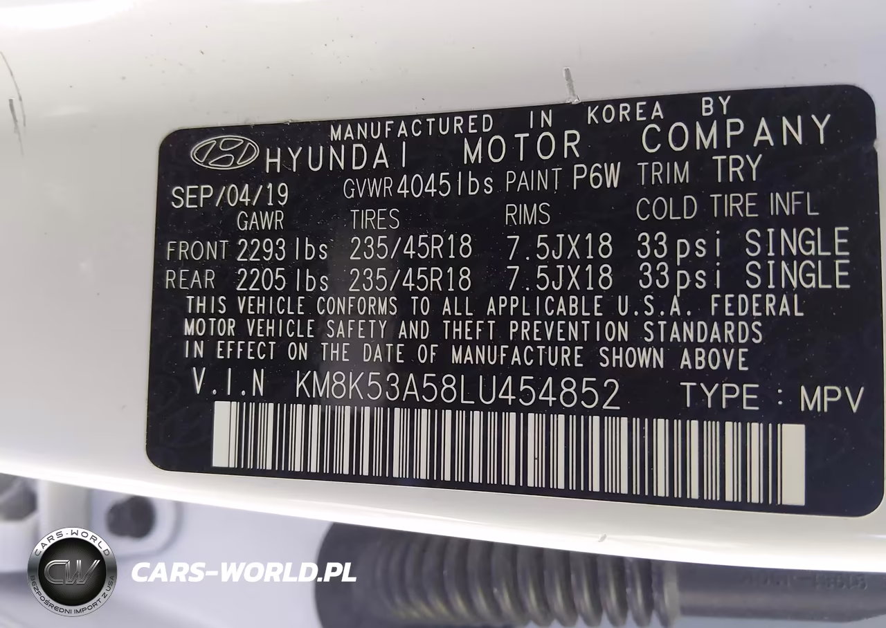 2020 Hyundai Kona Ultimate VIN:KM8K53A58LU454852 - 9