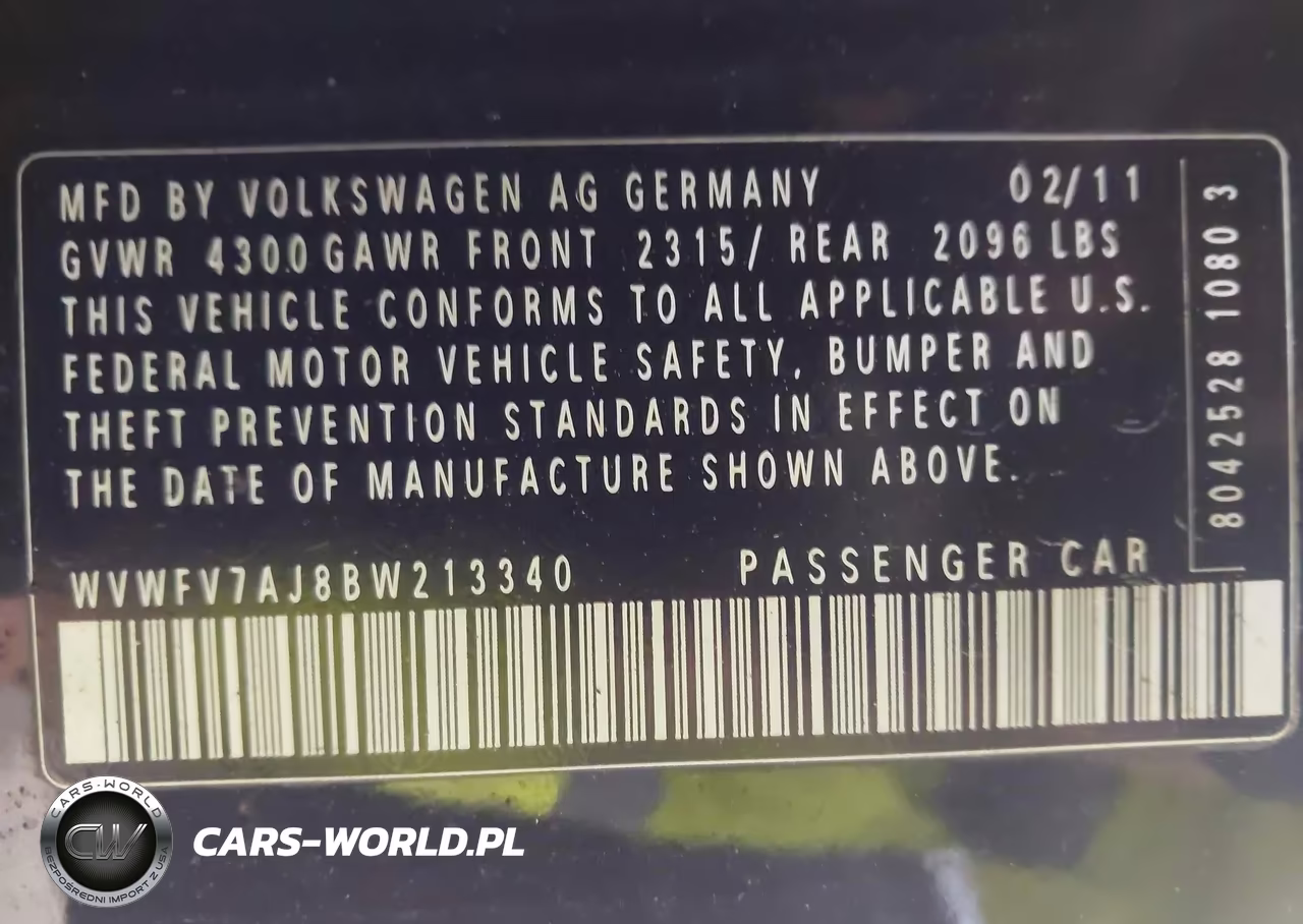 2011 Volkswagen Gti 2-Door Autobahn VIN:WVWFV7AJ8BW213340 - 9